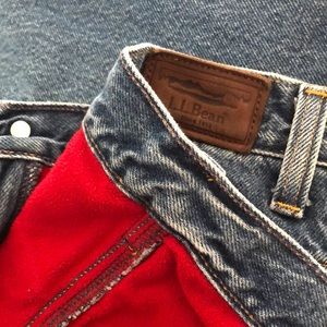 Vintage L.L. Bean fleece lined jeans